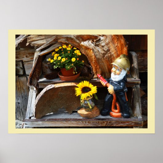 Gartenzwerg Poster (Vorne)