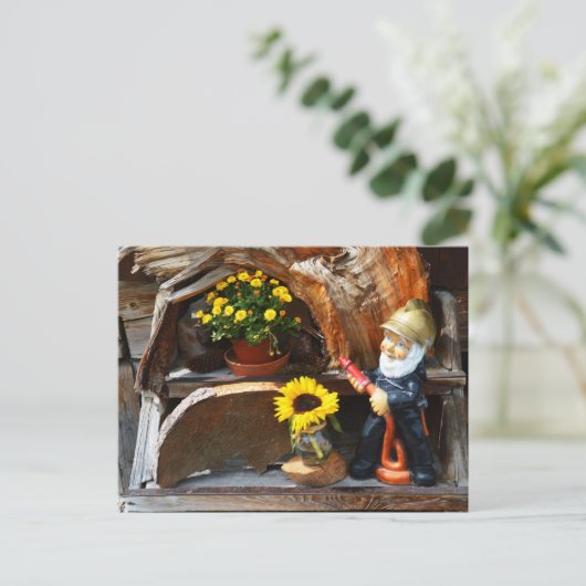 Gartenzwerg Postkarte (Stehend Vorderseite)