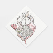 Gartenzwerg Serviette (Ecke)