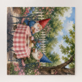 Gartenzwerge, die Cupcakes essen Puzzle (Horizontal)
