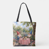Gartenzwerge, die Cupcakes essen Tasche (Rückseite)