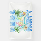 Gartenzwerge Poolparty Banner (Vertikal)