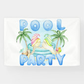 Gartenzwerge Poolparty Banner (Horizontal)