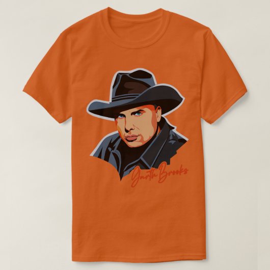 Garth Brooks 90s Retro Fan Artwork T-Shirt (Design vorne)