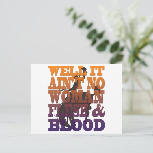 Garth Brooks ~ Rodeo Postkarte (Stehend Vorderseite)