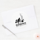 Gärtner (2) runder aufkleber (Umschlag)