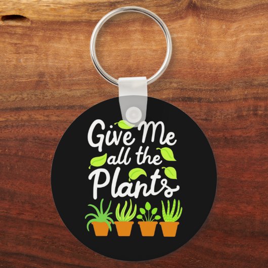 Gärtner alle Pflanze geben Schlüsselanhänger (Vorderseite)