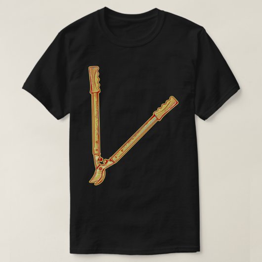 Gärtner Astschere T-Shirt (Design vorne)