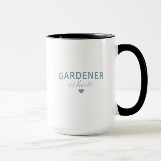 GÄRTNER AUS LEIDENSCHAFT - Schwarzer Becher Tasse (Rechts)