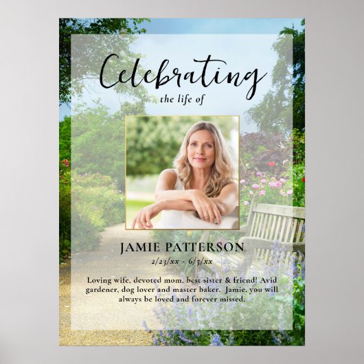 Gärtner, Beerdigung von Leben für Foto Poster (Vorne)