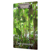 Gärtner behalten wachsende Pflanzen Klemmbrett (Links)