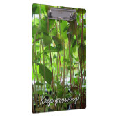 Gärtner behalten wachsende Pflanzen Klemmbrett (Rechts)