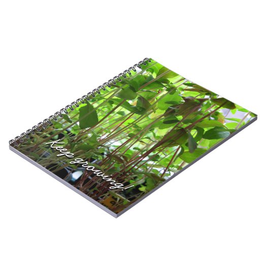 Gärtner behalten wachsenden Samen-Gewohnheits-Text Notizblock (Linke Seite)