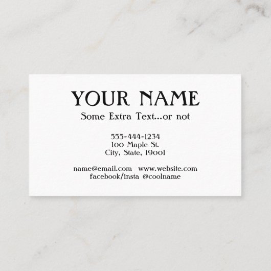 Gärtner Business Cards - Cool Vintage Visitenkarte (Rückseite)