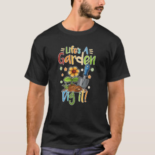 Gärtner das Gärtnern sagt Leben ist ein Garten gra T-Shirt