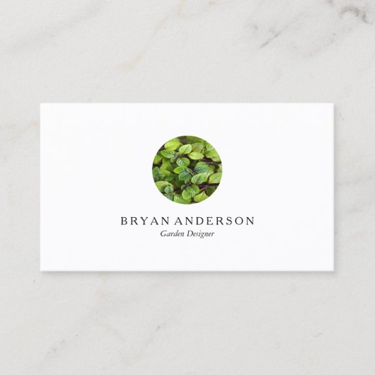 Gärtner, der Logo-Visitenkarte landschaftlich Visitenkarte (Vorderseite)