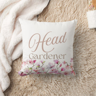 Gärtner Elegant Script Floral Kissen