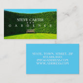 Gärtner, Florist Landscaper Green Care Pflanze Visitenkarte (Vorne/Hinten)