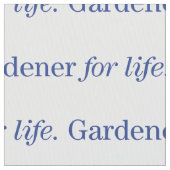 Gärtner für das Leben Stoff (Nahaufnahme)