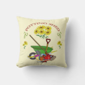 Gärtner, Garten, Steppschuh Kissen (Vorderseite)