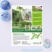 Gärtner, Gartencenter, Rasenpflege Flyer (Einzeln)