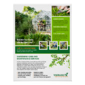 Gärtner, Gartencenter, Rasenpflege - Glossy Poster (Vorderseite)