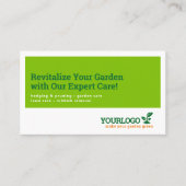 Gärtner, Gartencenter, Rasenpflege Visitenkarte (Vorderseite)