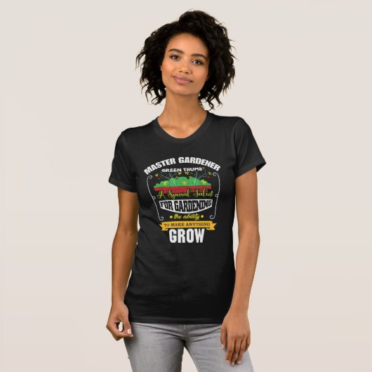 Gärtner Green Thumb Pflanze Blume T-Shirt (Vorne ganz)