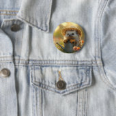 Gärtner in einer Blume Button (Beispiel)
