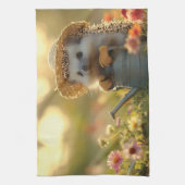 Gärtner in einer Blume Geschirrtuch (Vertikal)