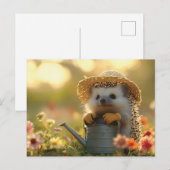 Gärtner in einer Blume Postkarte (Vorne/Hinten)