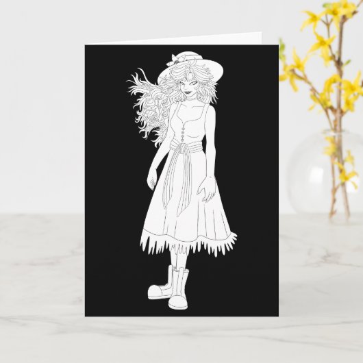 Gärtner Karte (Gelbe Blume)