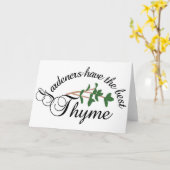 Gärtner Karte (Gelbe Blume)