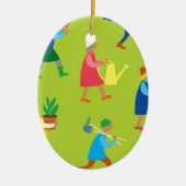 Gärtner Keramik Ornament (Vorne)