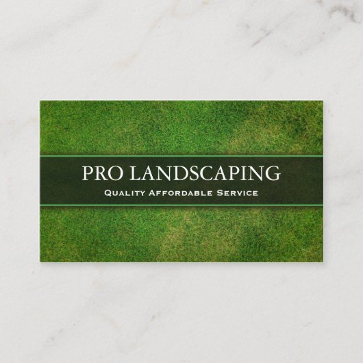 Gärtner / Landscaping Business Card Visitenkarte (Vorderseite)