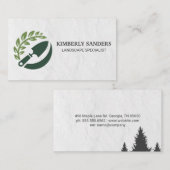 Gärtner-Logo | Landschaftsbau | Bäume Visitenkarte (Vorne/Hinten)