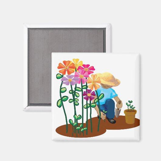 Gärtner Magnet (Vorderseite/Rückseite)