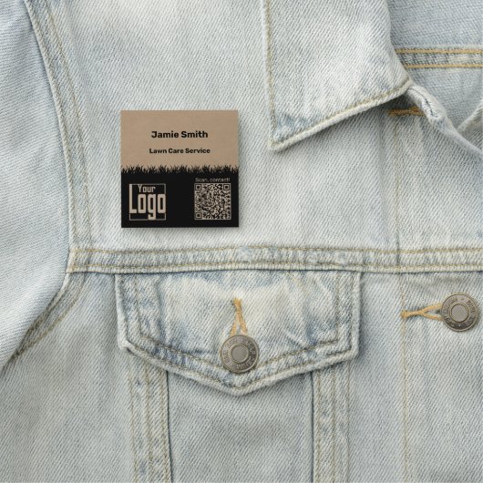 Gärtner Maintenance - QR-Code Logo Company Namensschild (Beispiel)