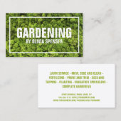 Gärtner mit vollem Service für Anwesen Visitenkarte (Vorne/Hinten)