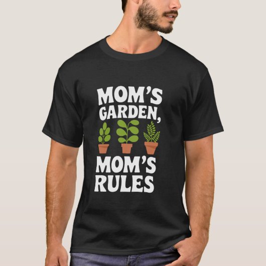 Gärtner-Mutter Gartenarbeit und grüner Daumen Pfla T-Shirt (Vorderseite)