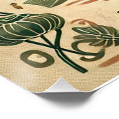 Gärtner nach Tag Maßgeschneidertes Glossy Poster (Ecke)