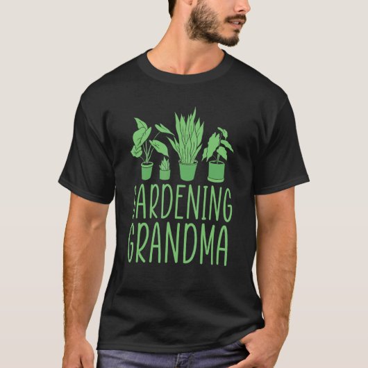 Gärtner-Oma Blumen-Garten-Oma T-Shirt (Vorderseite)
