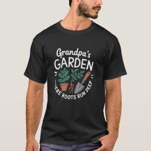 Gärtner Opa Pflanzenliebhaber und Gärtner Grüner D T-Shirt