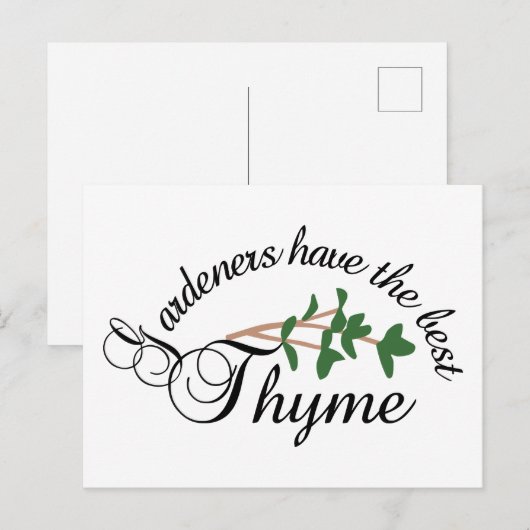 Gärtner Postkarte (Vorne/Hinten)