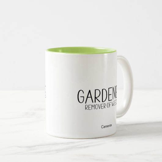 Gärtner Remover von Unkraut humorvollen Funny Zweifarbige Tasse (VorderseiteRechts)