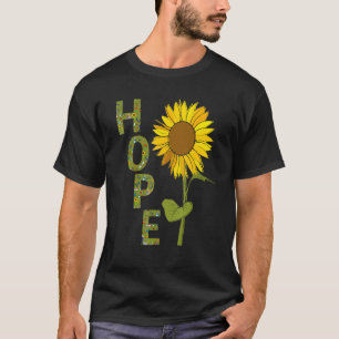 Gärtner schaffen Hoffnung Große Sonnenblume T-Shirt