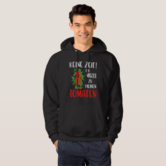 Gärtner Tomato Garening Gebergarten Slogan Hoodie (Vorne ganz)