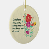 Gärtner-Verzierung Keramik Ornament (Rechts)