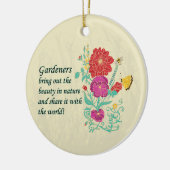 Gärtner-Verzierung Keramik Ornament (Links)