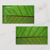 Gärtner Visitenkarte (Vorne/Hinten)